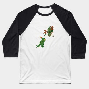 T- rex christmas tree star topper Baseball T-Shirt